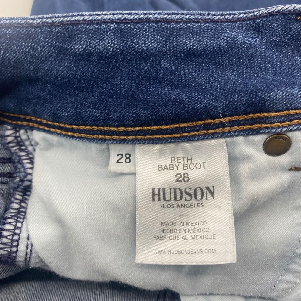 Hudson Beth Baby Boot Jeans Womens 28 Blue Flap Pocket Bootcut Denim - Picture 5 of 11